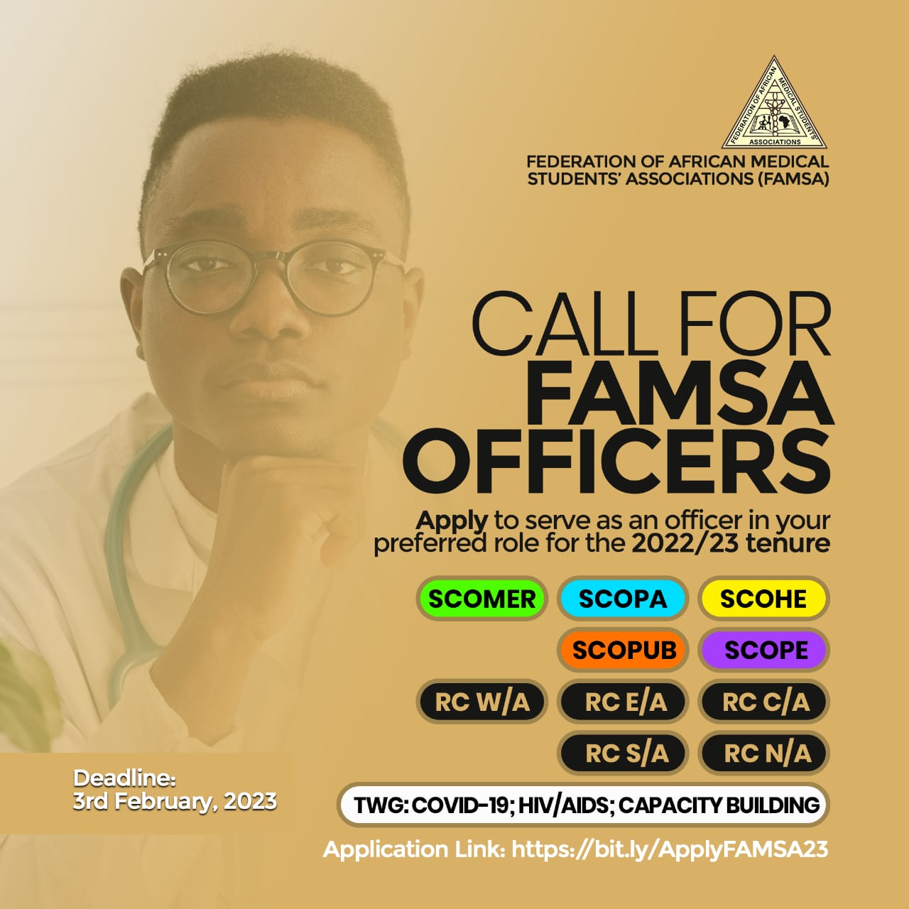 CALL FOR FAMSA OFFICERS
